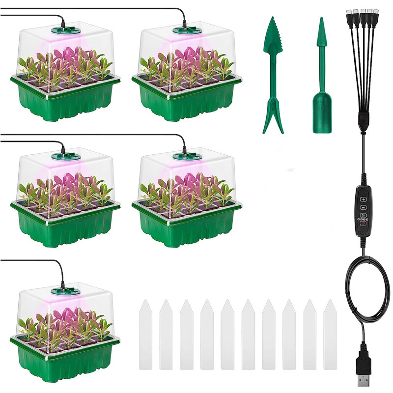 Humidity Dome Kit - Поддон для рассады с лампами для